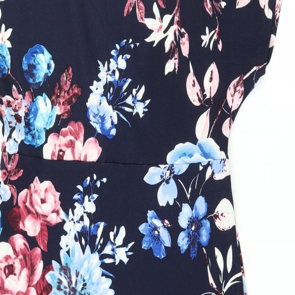 Mela London Womens Blue Jersey A-Line Size 10