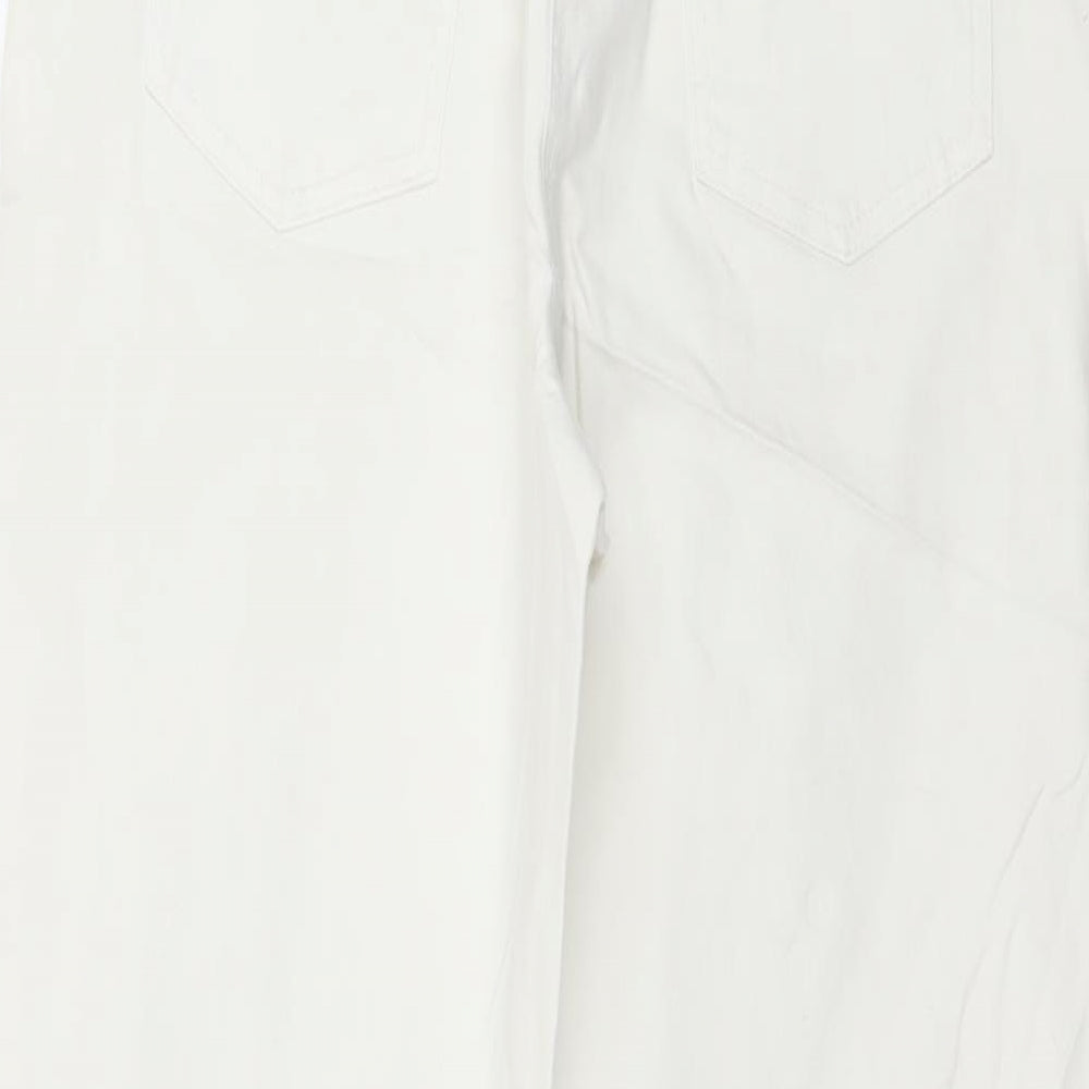 C&A Womens White  Denim Straight Jeans Size 28 in L27 in