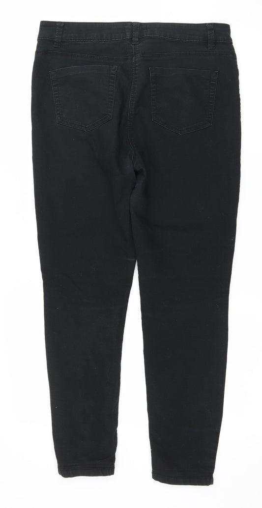 Matalan Womens Black  Denim Skinny Jeans Size 12 L26 in