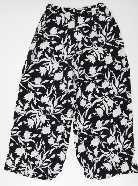 Womens UK Size 30 in Preworn Regular Fit Black Trousers
