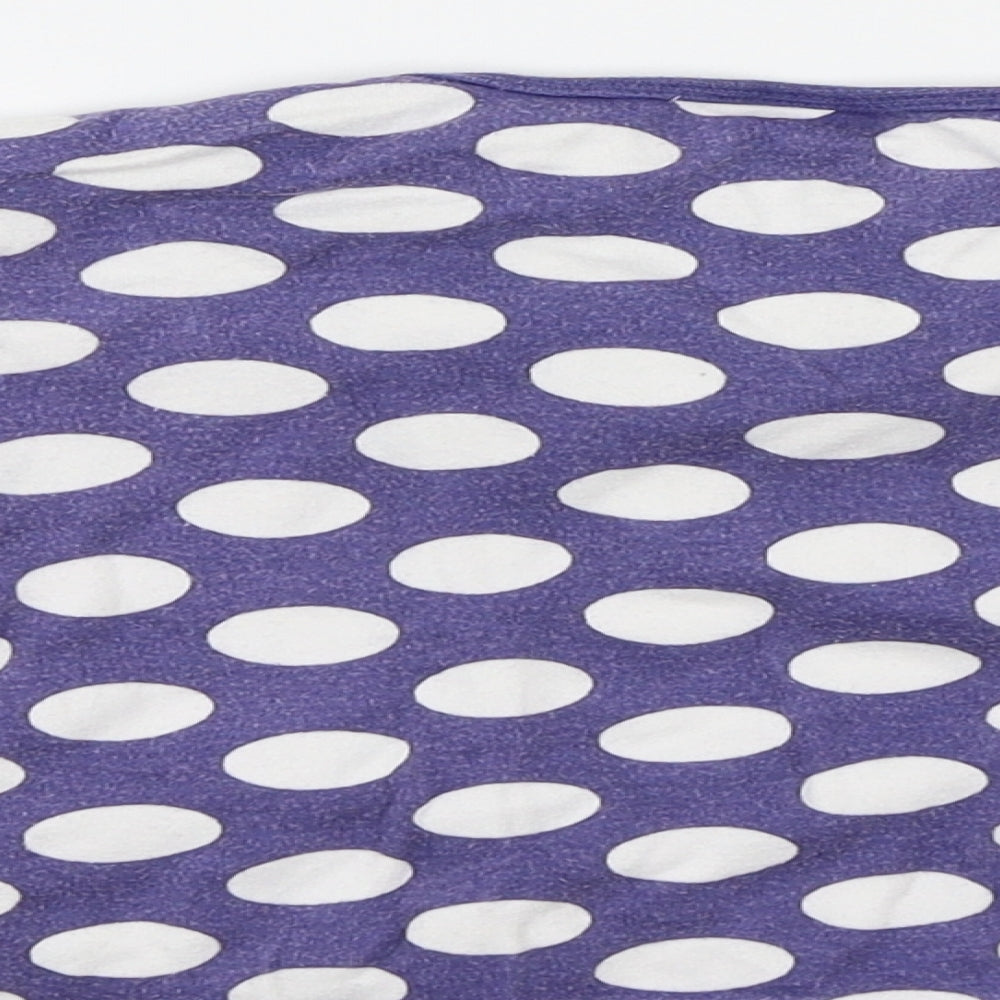 Eddie & Ella Girls Purple Polka Dot Basic T-Shirt Size 18-24 Months