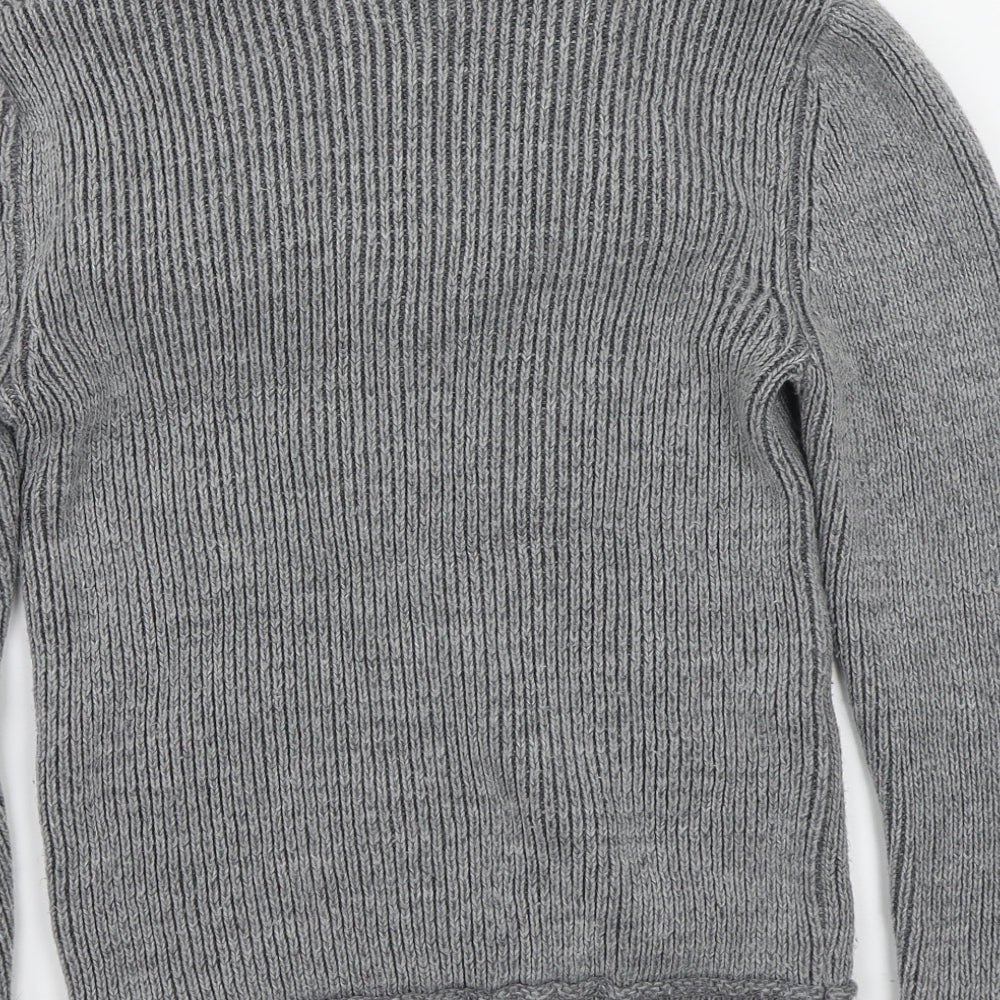 Grin&Bear Womens Grey Pullover Jumper Size S