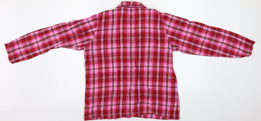 Womens UK Size M NEXT Pink Basic Button-Up