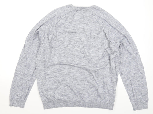 Burton Mens Blue Knit Pullover Jumper Size XL