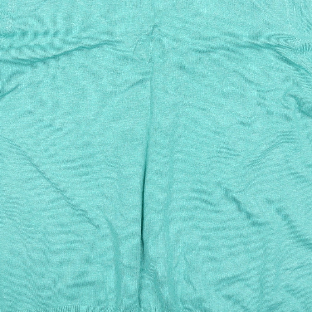 Marks and Spencer Mens Green Knit Pullover Jumper Size M