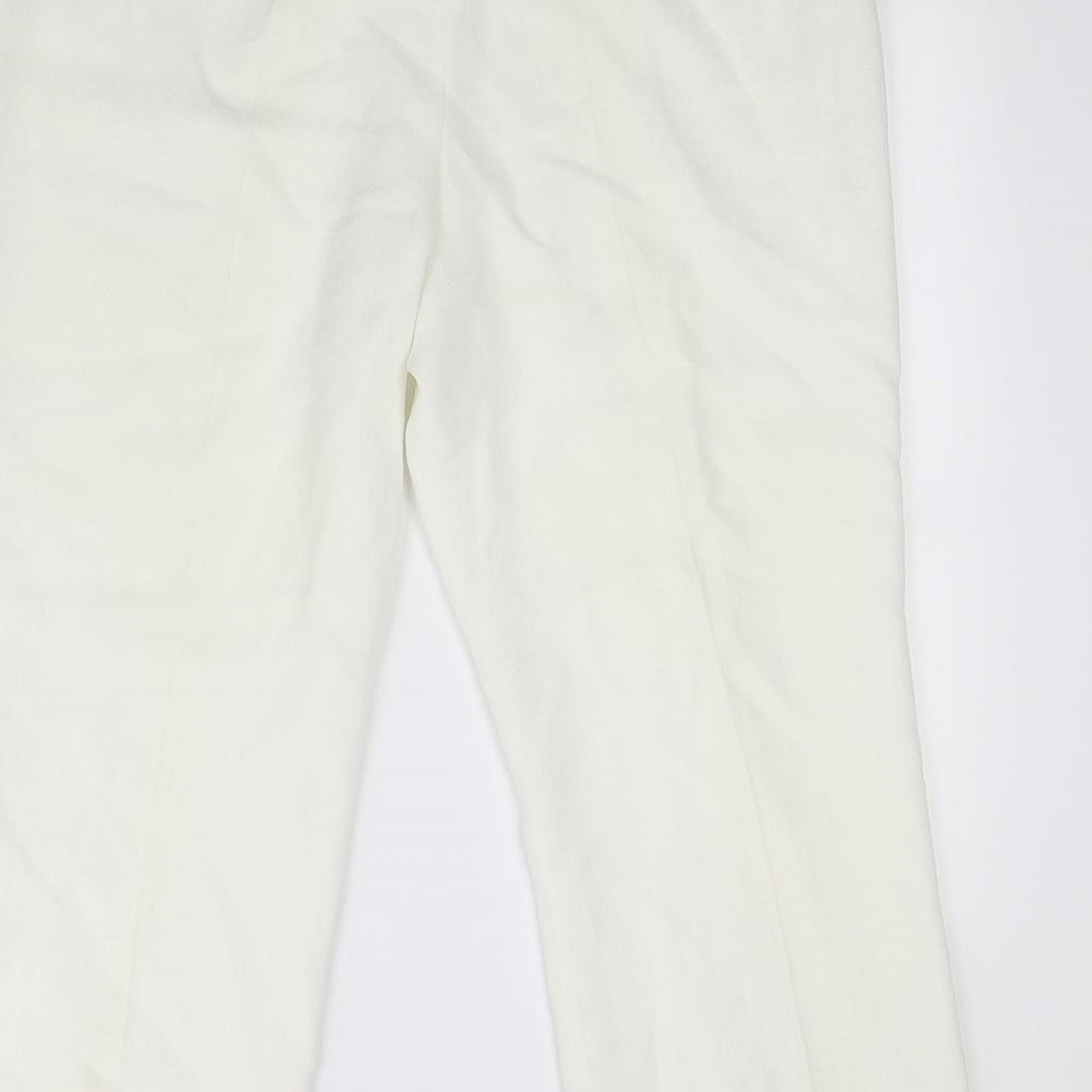 Personal Choice Womens White Dress Pants Trousers Size 16 L30 in