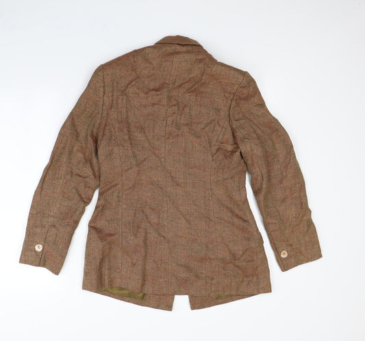Phase Eight Womens Brown Jacket Blazer Size 12 - Shoulder Pads