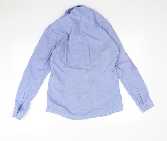 b&M Mens Blue Dress Shirt Size 38