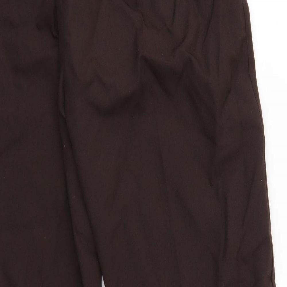 Womens UK Size 12 Preworn Regular Fit Brown Trousers