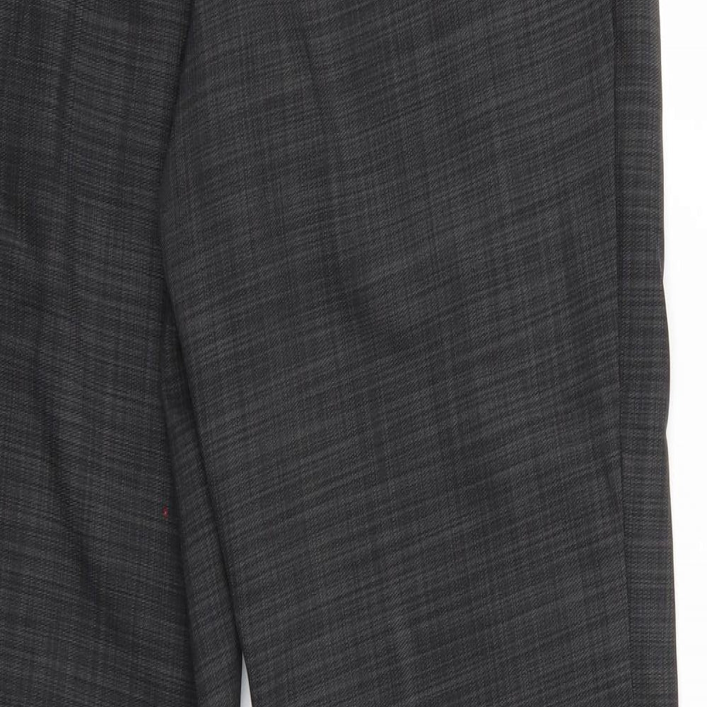 M&S Womens Grey Trousers Size 10 L26 in - Elastic Waist