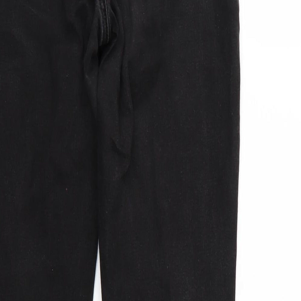 Mens UK Size 27 in Spirit Regular Fit Skinny Black Jeans