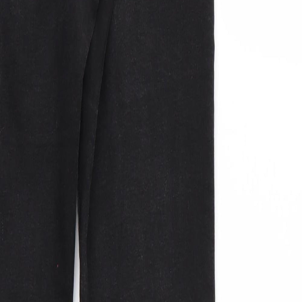 Denim & Co. Womens Black Denim Jegging Jeans Size 10 L29 in - Elastic Waist