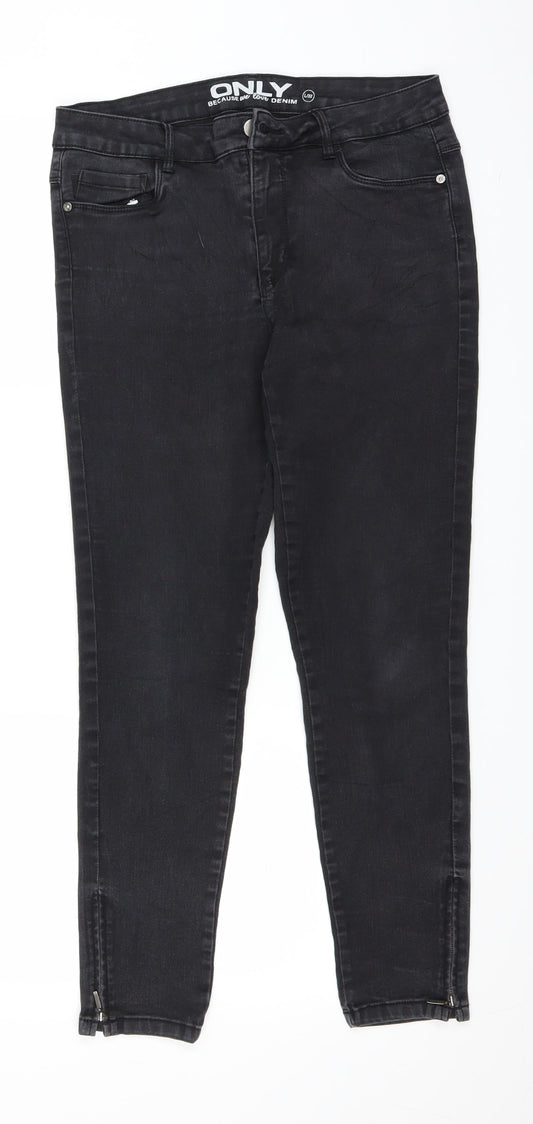 Womens UK Size 32 in Only Regular Fit Jegging Grey Jeans