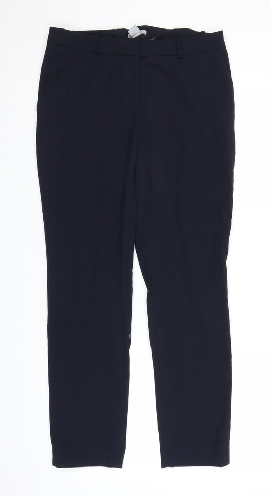 Womens UK Size 10 H&M Regular Fit Blue Trousers