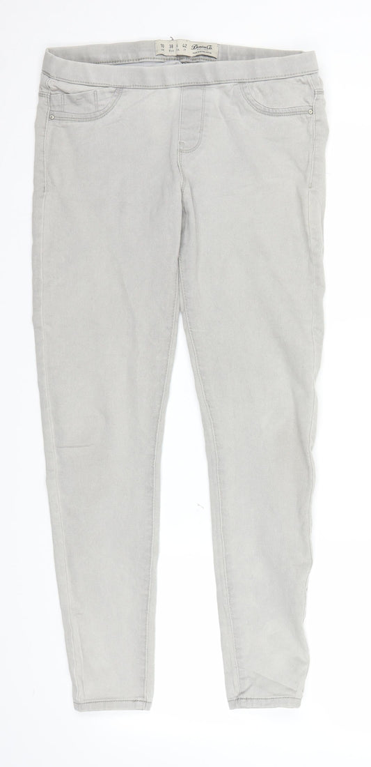Primark Womens Grey Denim Jegging Jeans Size 10 L27 in