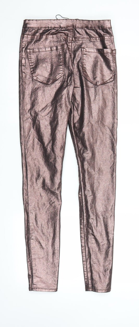 Primark Womens Brown  Denim Jegging Jeans Size 10 L28 in