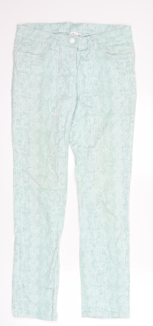 Womens UK Size 10 blue motion Regular Fit Straight Blue Jeans