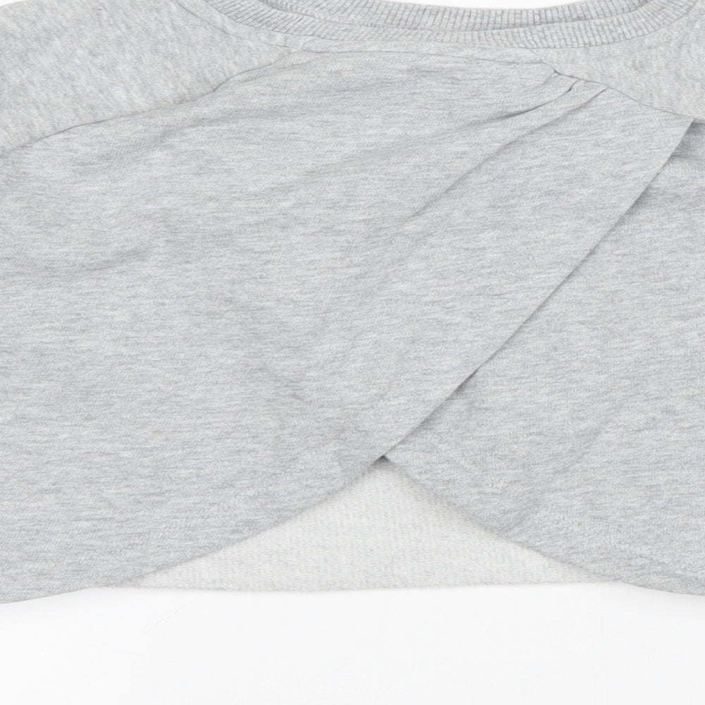 NEXT Girls Grey Pullover Sweatshirt Size 8 Years - love