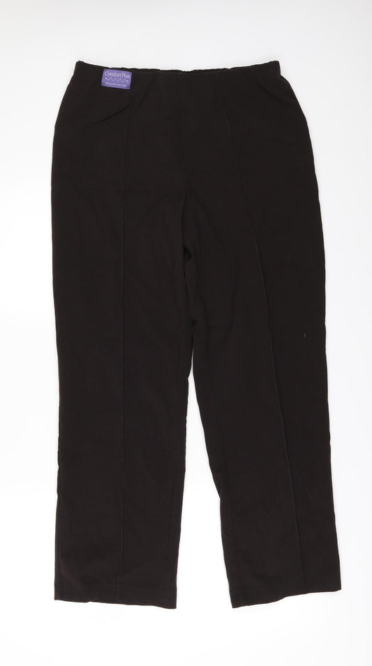 Womens UK Size 12 Autonomy Regular Fit Brown Trousers