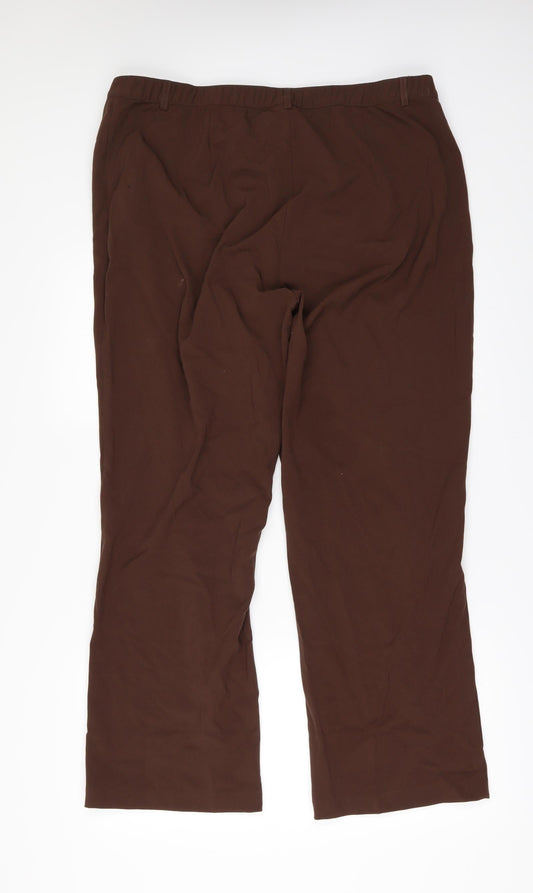 Damart Womens Brown Trousers Size 42 in L29 in