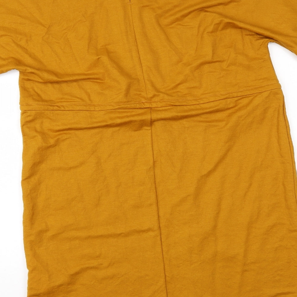 Primark Womens Yellow T-Shirt Dress Size 6