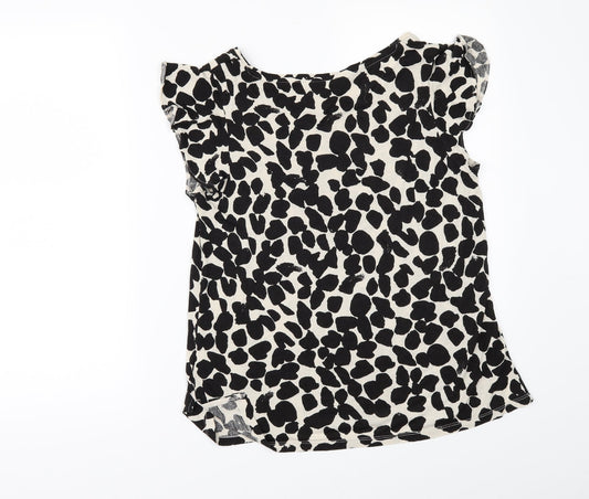 Womens UK Size S H&M Black Basic T-Shirt