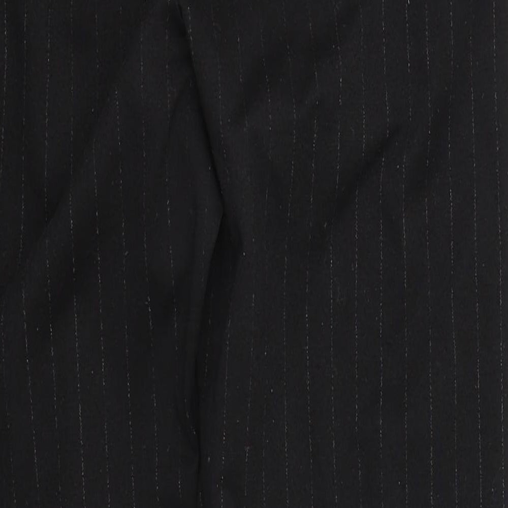 Somebody Else Womens Black Striped Trousers Size 8 L25 in