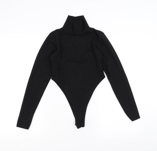 Womens Black Bodysuit One-Piece Size 10