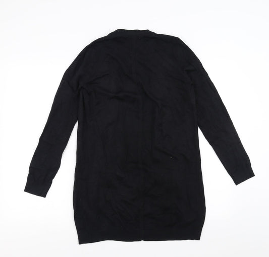 Sainsburys Womens Black Cardigan Jumper Size 10 - waterfall front