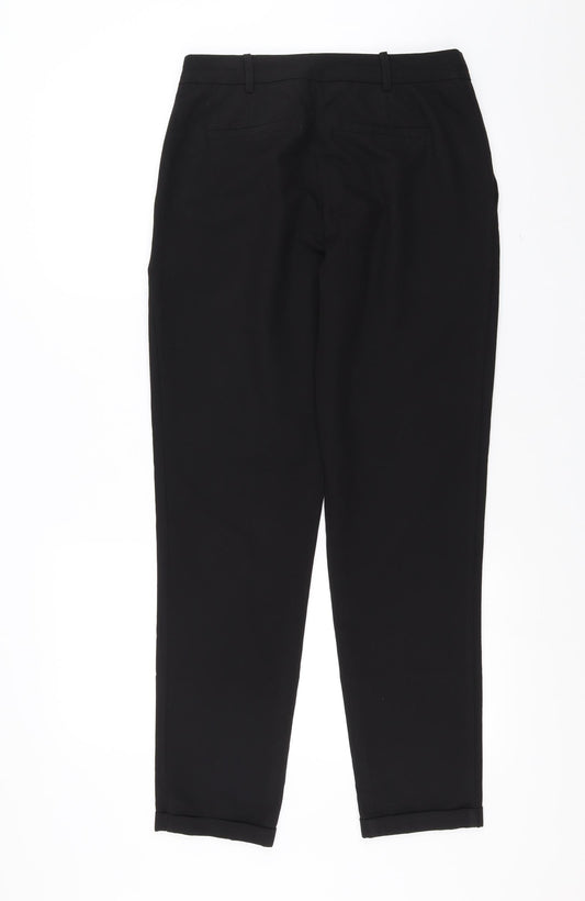 New Look Womens Black Trousers Size 8 L30 in