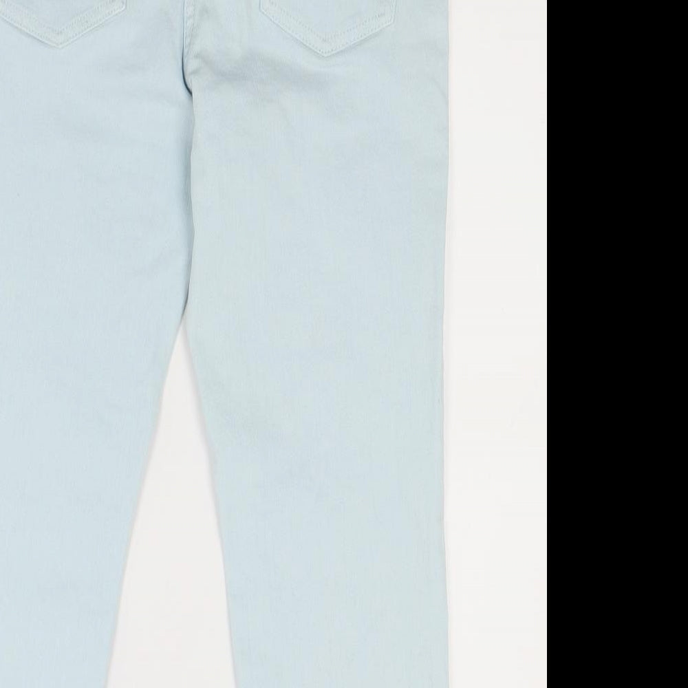 NEXT Womens Green Denim Cropped Jeans Size 12 L21.5 in