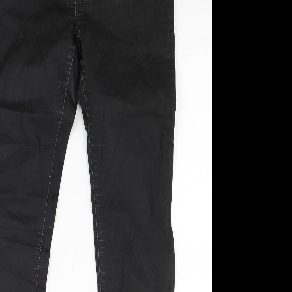 BIG STAR Womens Brown Canvas Skinny Jeans Size 10 L32 in