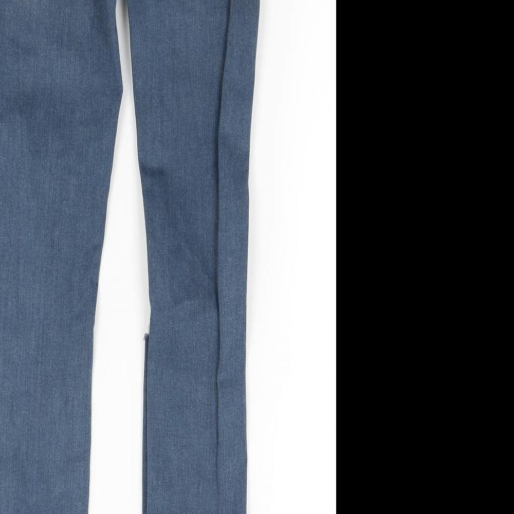Topshop Womens Blue Denim Skinny Jeans Size 25 in L27 in