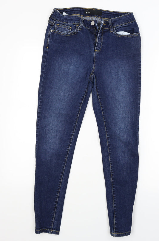 Womens UK Size 27 in Very Regular Fit Skinny Blue Jeans