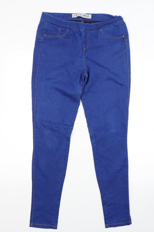 Womens UK Size 10 Primark Regular Fit Flared Blue Jeans