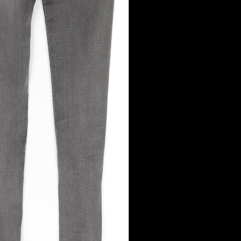 Womens UK Size 8 H&M Regular Fit Skinny Grey Jeans