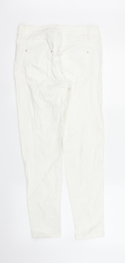 Womens UK Size 8 Janina Regular Fit Snow Pants White Trousers