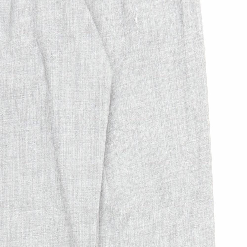 Womens UK Size M Preworn Regular Fit Carrot Grey Trousers
