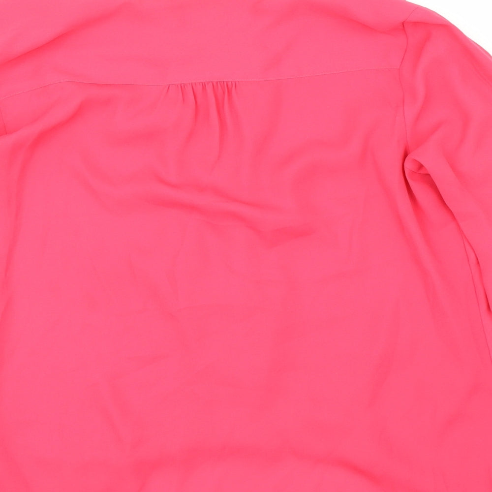 Womens UK Size M F&F Pink Basic Blouse