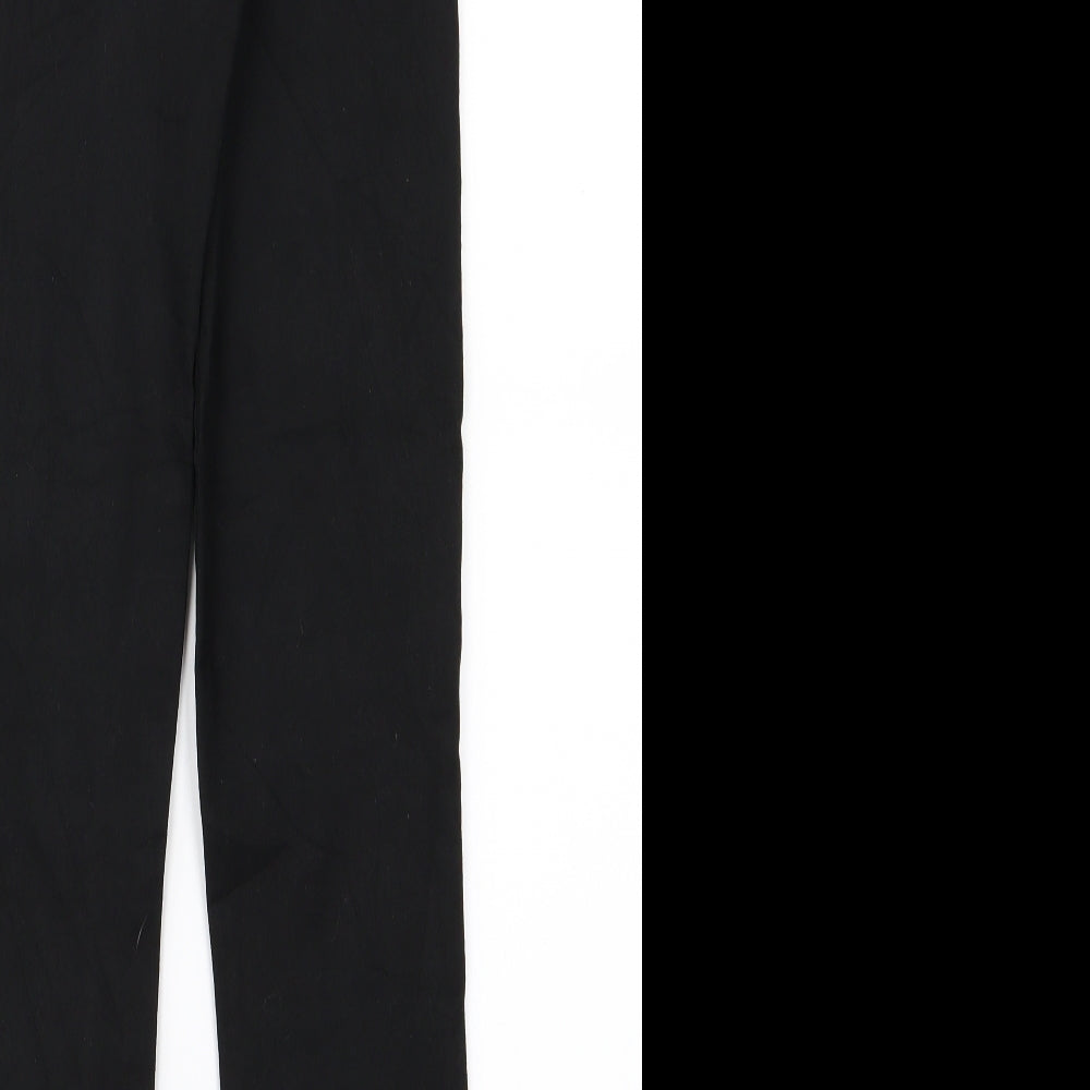 Womens UK Size 8 H&M Regular Fit Black Trousers