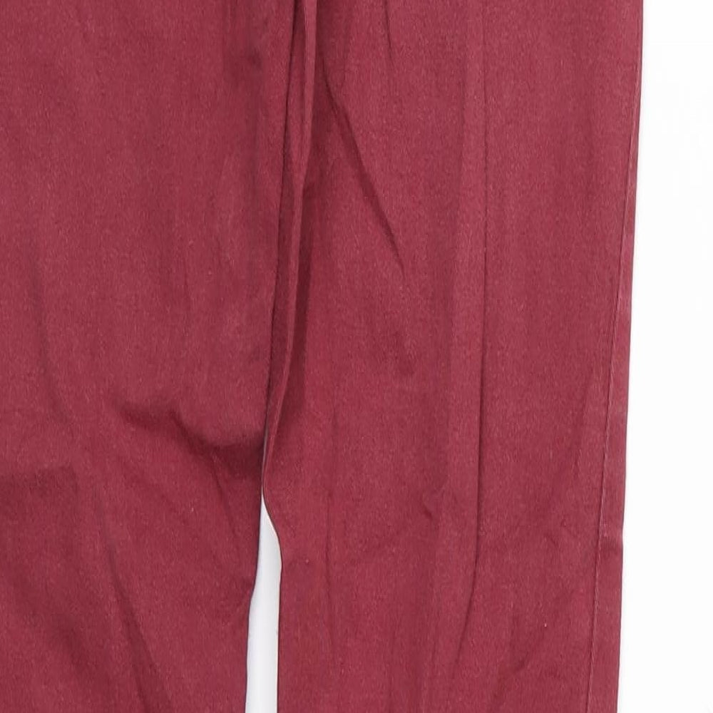 ESMARA Womens Red Skinny Jeans Size 10 L30 in