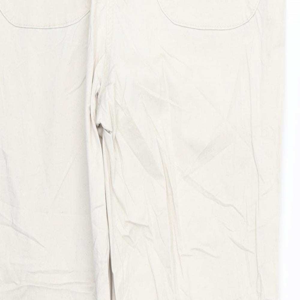 Womens UK Size 18 Preworn Regular Fit Beige Trousers