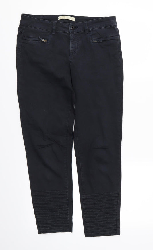 Womens UK Size 8 Zara Regular Fit Skinny Black Jeans