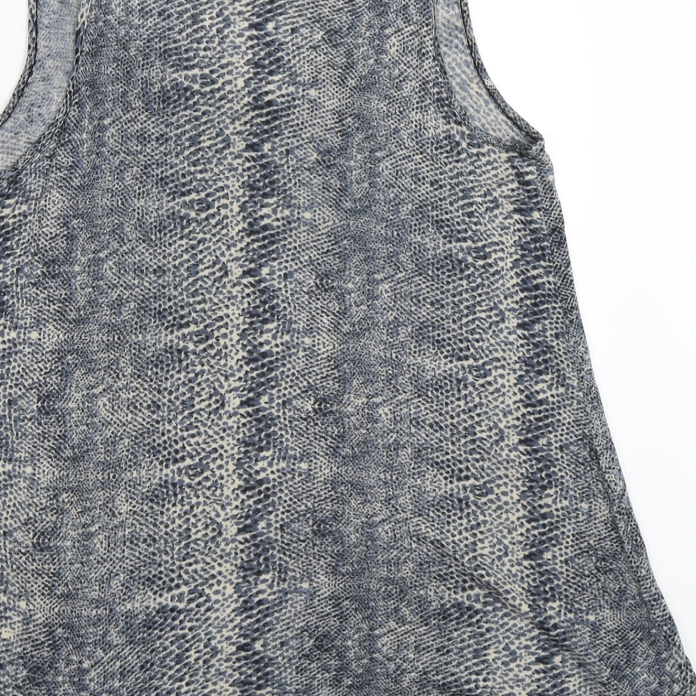 Womens UK Size 12 BHS Blue Basic Tank