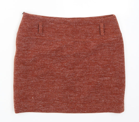 Dorothy Perkins Womens Orange   Mini Skirt Size 28 in