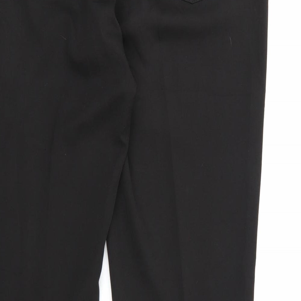 Yessica Womens Black Rayon Dress Pants Trousers L30 in