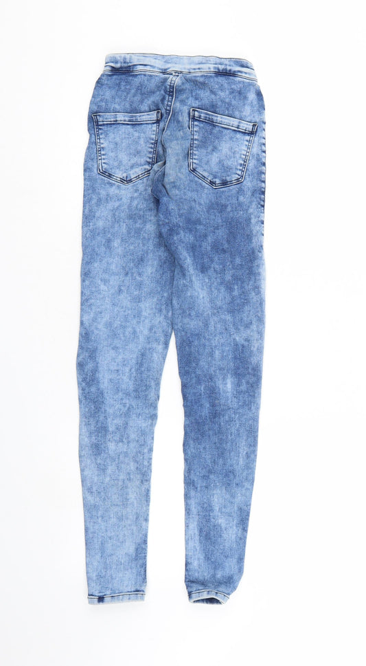 Topshop Womens Blue Denim Skinny Jeans L30 in