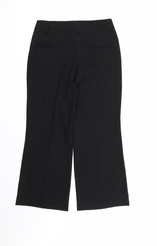 Womens UK Size 10 NEXT Regular Fit Dress Pants Black Trousers
