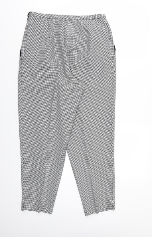 Womens UK Size 14 Marks and Spencer Regular Fit White Trousers