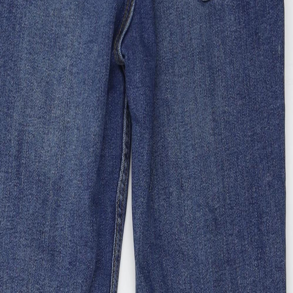 Zara Womens Blue Straight Jeans Size 28 in L24 in